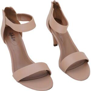 Style Co Paycee Two-Piece Dress Sandals Soft Nude Heels US 5.5